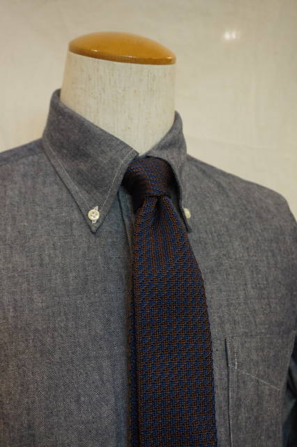 ASCOT』 （アスコット） シルク ニットタイ （ジャガード