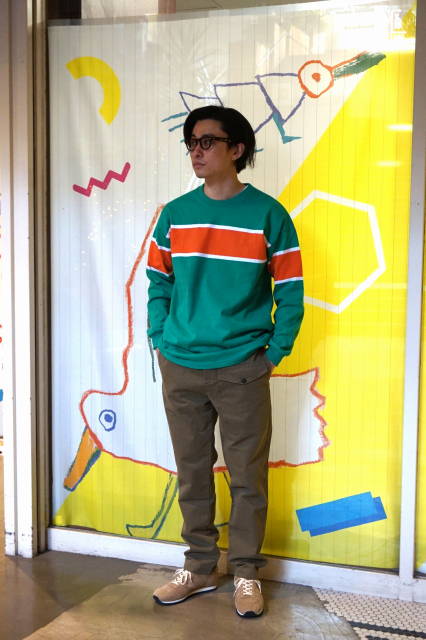 COLOMBIA KNIT』 (コロンビアニット) 別注 クルーネック ラガーシャツ