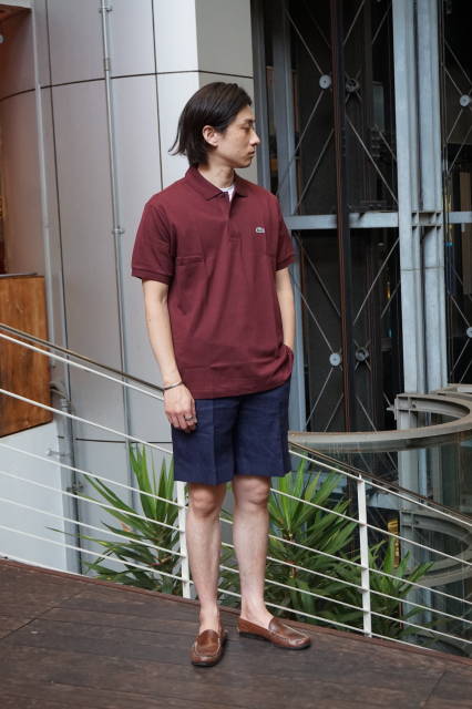 【LACOSTE】ラコステ(36)日本製 刺繍 ポロシャツ ワニ