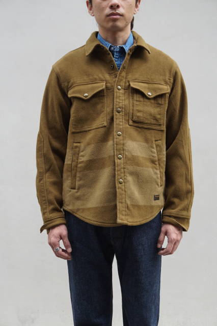 フィルソン フェザークロス シャツ（長袖・オリーブ）/Filson