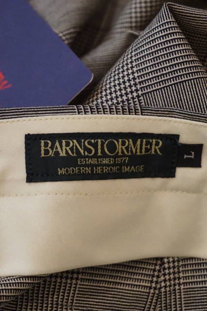 『BARNSTORMER』　(バーンストーマー) ドレスファティーグパンツ サマーウール　 グレンチェック　　　日本製 - インポートグッズ　ファースト